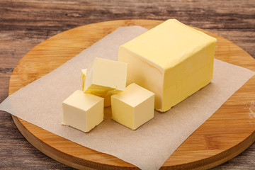 Dairy natural yellow butter piece