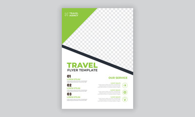 Travel Agency Flyer or Poster Design, Creative Template, Banner or Flyer design for Tour and Travel concept
