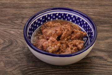 Gurmet venison stew with spices