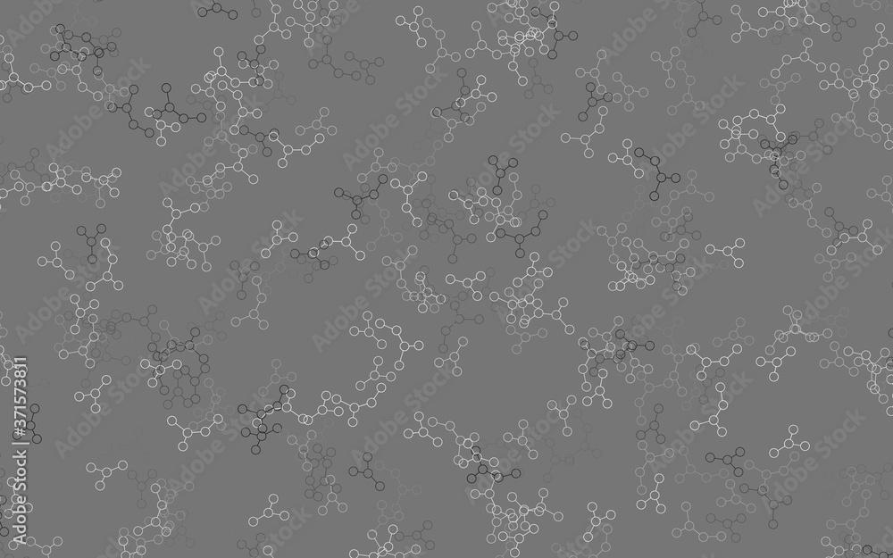 Poster light gray vector texture with artificial intelligence concept.