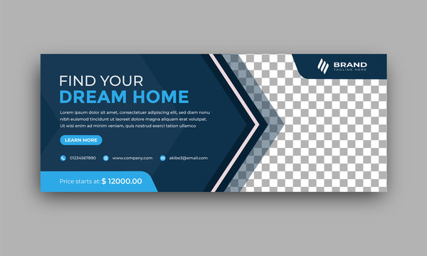 real estate home sale social media banner and facebook cover  templates  