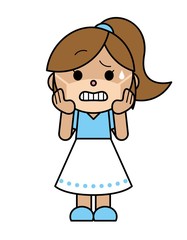 マスク日焼けで困っている女性