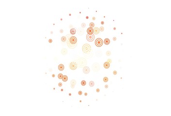 Light Red vector pattern with spheres, lines.