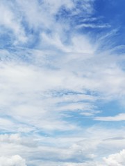 A group of clouds in the sky