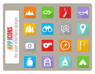 Boy scout simply icons