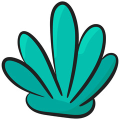 
Seaweed vector style, gulfweed concept design 
