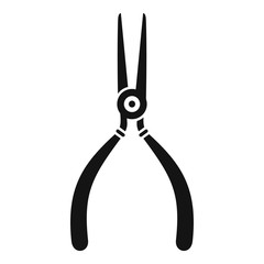 Watch repair pliers icon. Simple illustration of watch repair pliers vector icon for web design isolated on white background