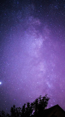 Milky Way with stars in space, night and starry sky, cloudless weather at night stars are visible.