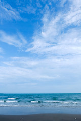 The day after quarantine from COVID-19 situation.some beach still quiet.