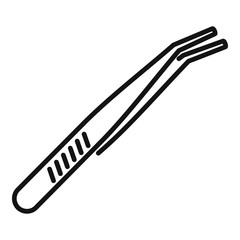 Watch repair forceps icon. Outline watch repair forceps vector icon for web design isolated on white background