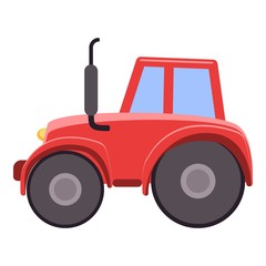 Farm tractor icon. Cartoon of farm tractor vector icon for web design isolated on white background