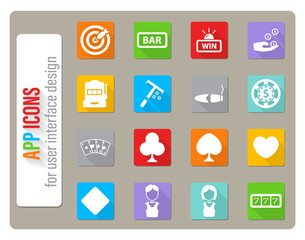casino icon set