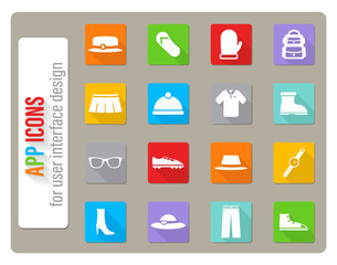Clothes simply icons
