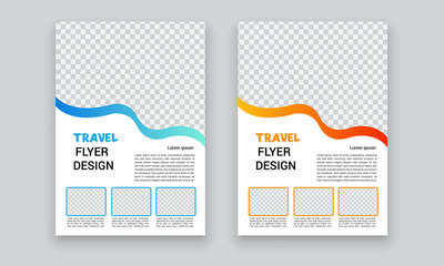 Travel Agency Flyer or Poster Design, Creative Template, Banner or Flyer design for Tour and Travel concept
