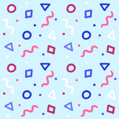 Hand drawn seamless vector pattern