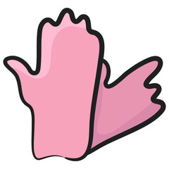 
doodle icon of washing gloves vector 
