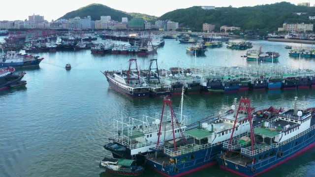 Hailing island coastal wharf, Yangjiang City, Guangdong Province, China