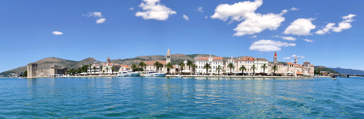 Fototapeta na wymiar Trogir UNESCO world heritage site panoramic view in Dalmatia, Croatia.
