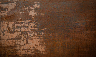 Grunge rusted metal texture, rust and oxidized metal background. Old metal iron panel
