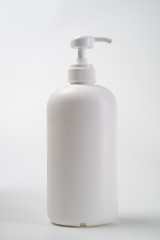 blank pump plastic bottle hand sanitizer product mockup