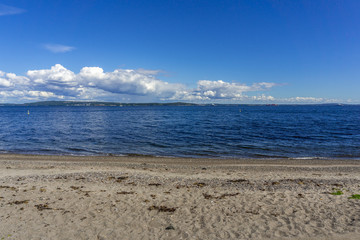 Tivoli beach in Karljohansvern, Horten, Norway.