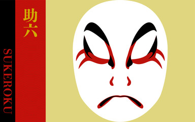 歌舞伎の隈取　助六