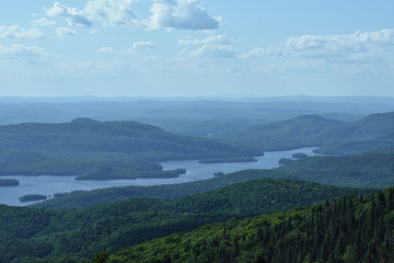 Fototapeta na wymiar Mountain landscape in Mont Tremblant, Quebec, Canada