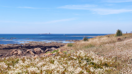 Noirmoutier island in Loire-Atlantique coast 
