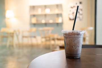 iced chocolate milkshake