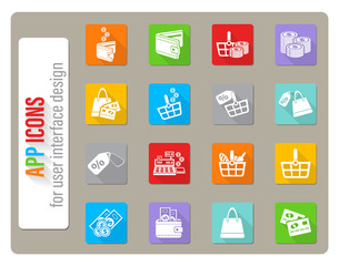 marketing and e-commerce icon set