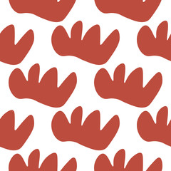 Abstract seamless pattern with fantasy uneven geometric shapes. Geo background. Vector illustration.