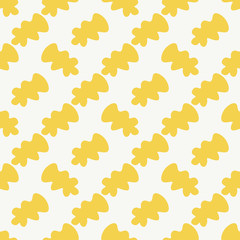 Abstract seamless pattern with fantasy uneven geometric shapes. Geo background. Vector illustration.