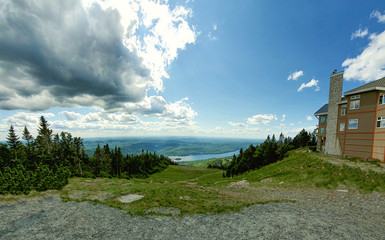 Mountain landscape in Mont Tremblant, Quebec, Canada