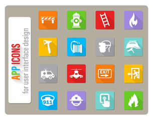 emergency icon set