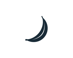 Banana Fruit Icon Vector Logo Template Illustration Design