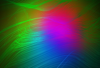 Obraz premium Dark Pink, Green vector blurred shine abstract texture.