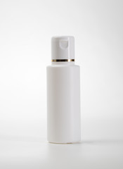 lotion bottle mockup template over white background