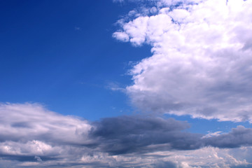 Fototapeta na wymiar blue sky with cloudsin summer 