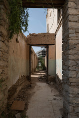 Dilapidated historical buildings in Taif city, western Saudi Arabia 