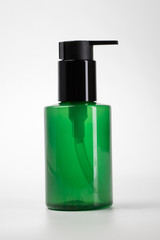 bottle pump cosmetic mockup over white background