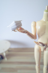 人偶とマスク；face mask with dolls