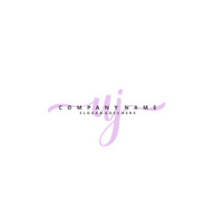 U J UJ Initial handwriting and signature logo design with circle. Beautiful design handwritten logo for fashion, team, wedding, luxury logo.