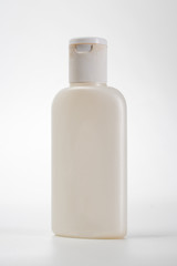 lotion bottle mockup template over white background