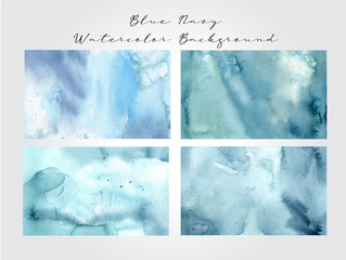 Blue Navy Watercolor Background