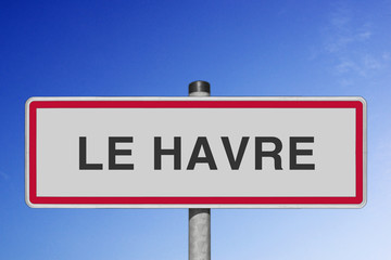 Le Havre, panneau, (symbolique)