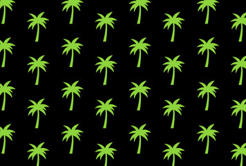 Palm tree pattern. Summer palm tree vector pattern. 