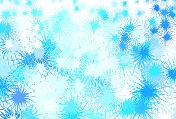 Light BLUE vector backdrop with memphis shapes.