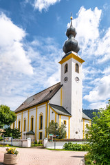 View at the Church of St.Michael in Inzell - Germany