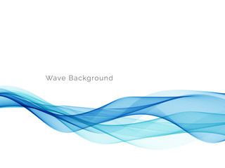 Blue wave design abstract background