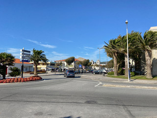Esposende / Portugal - August 10, 2020: Esposende city center, northern Portugal.